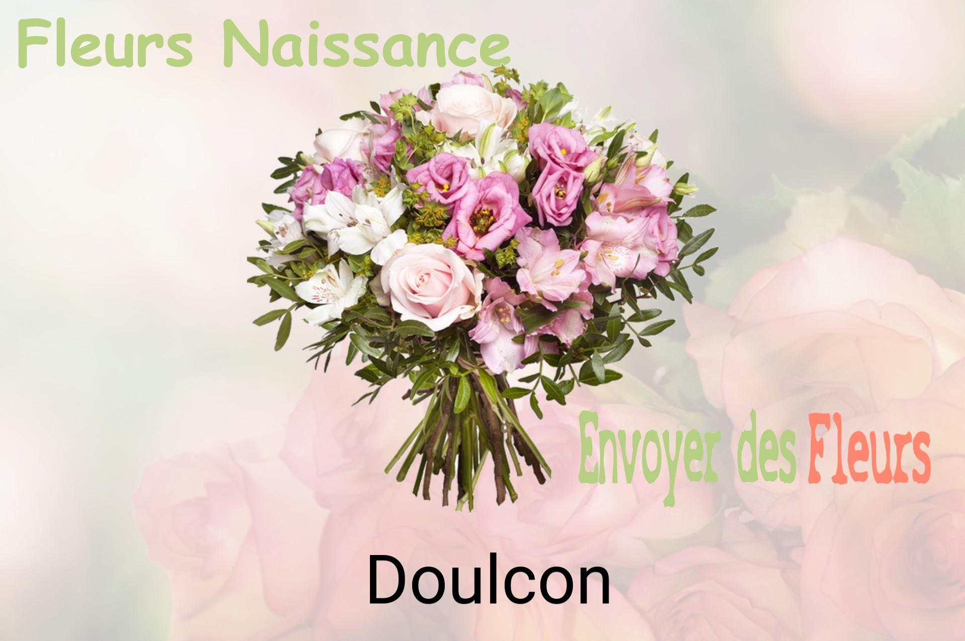 Bouquet de fleurs de naissance livré à Doulcon
